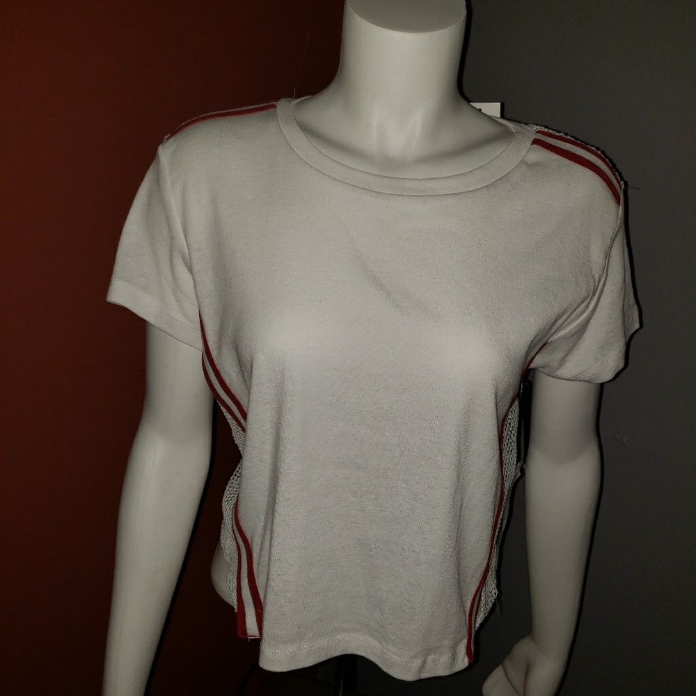 Awesome shirt white and red striped